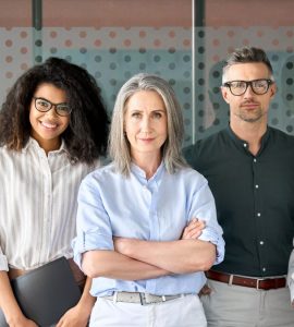 Talent Acquisition team members posing in an office