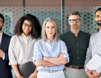 Talent Acquisition team members posing in an office